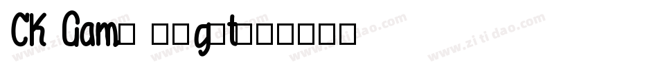 CK Game Night字体转换